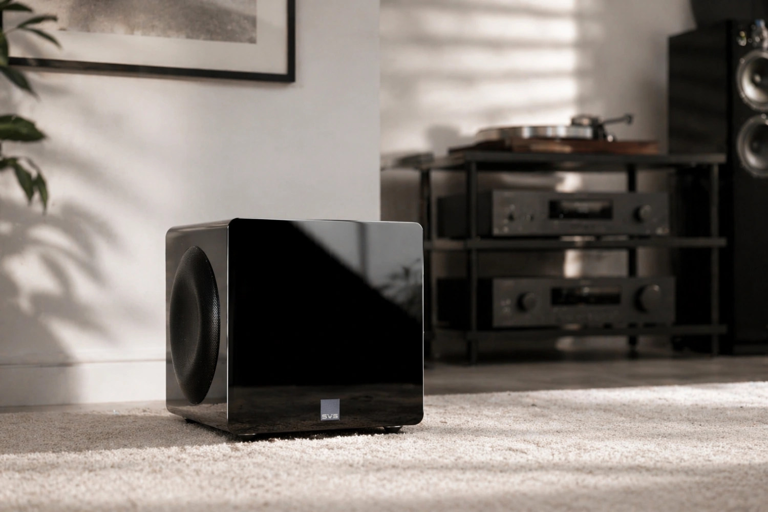 SVS 3000 Micro REvolution delivers 1200W RMS, dual opposing drivers, and deep 20Hz bass in a compact design with advanced DSP and app control.