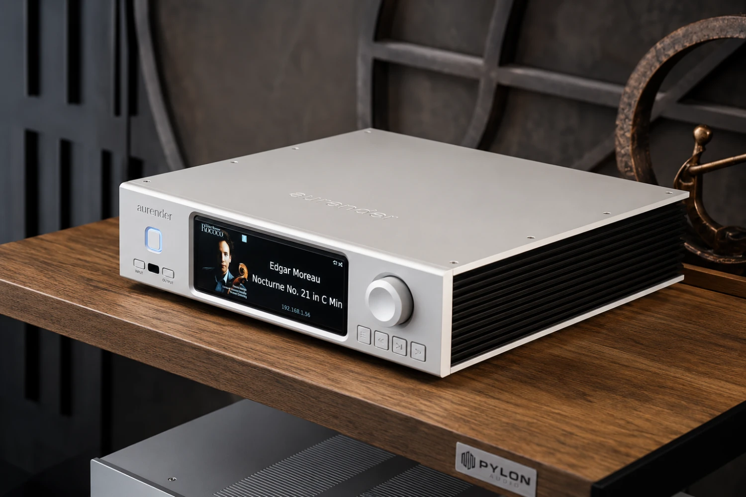 The Aurender A1000 is positioned as a full-cycle digital source: streamer, server, DAC, transport and multimedia hub in one understated aluminum chassis.