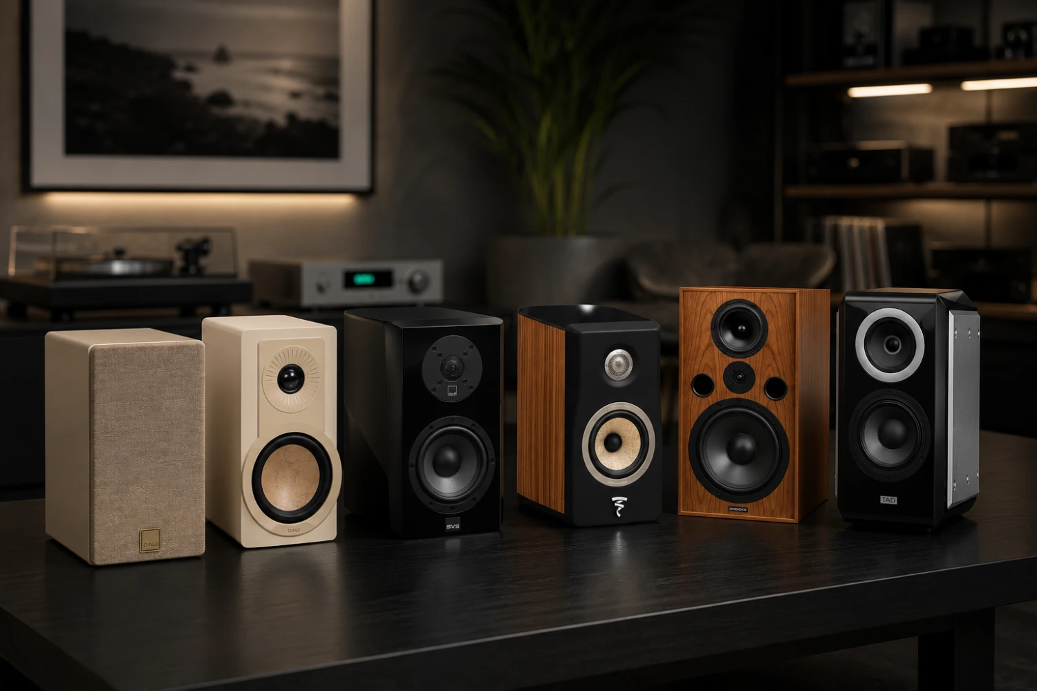 An editorial assessment of seven notable standmount speakers for summer 2026, spanning compact entry designs, classic monitors and ambitious high-end engineering.