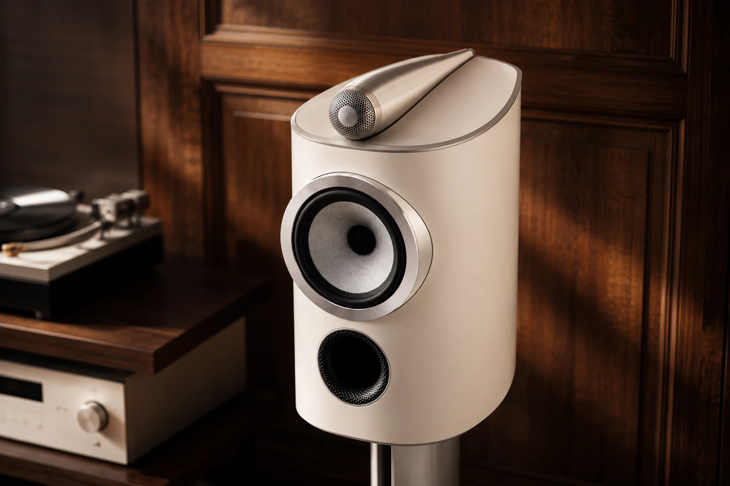 The Bowers & Wilkins 805 D5 is the compact model in the new 800 Series Diamond D5, combining Diamond tweeter technology, a Continuum driver and a refined cabinet design.